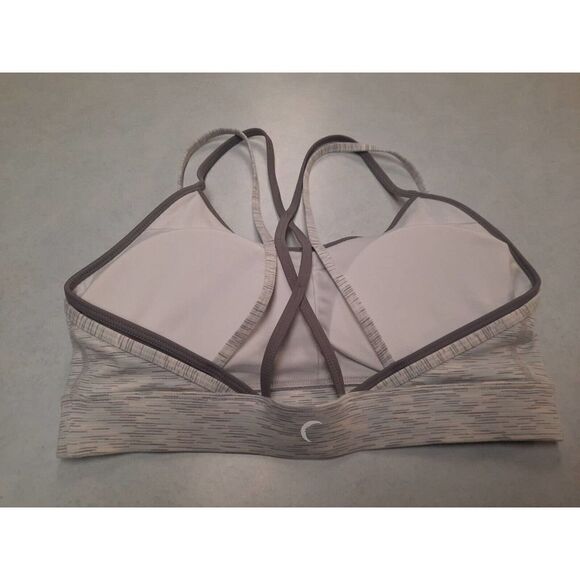 Zyia Active Luxe Strappy Sports Bra Size Medium Heathered Gray M - Picture 2 of 3
